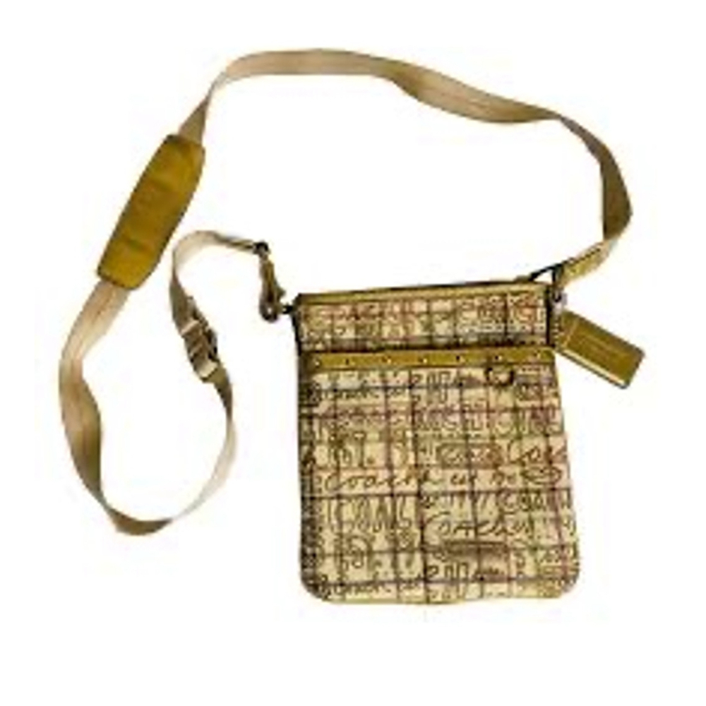 COACH | Tattersall Graffiti Swingpack Crossbody Bag Heritage Purse